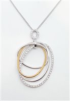 Anhänger Recarlo Dame in Gold Diamante 0.25 Ct ZR 334/BC - ZR 334/BC